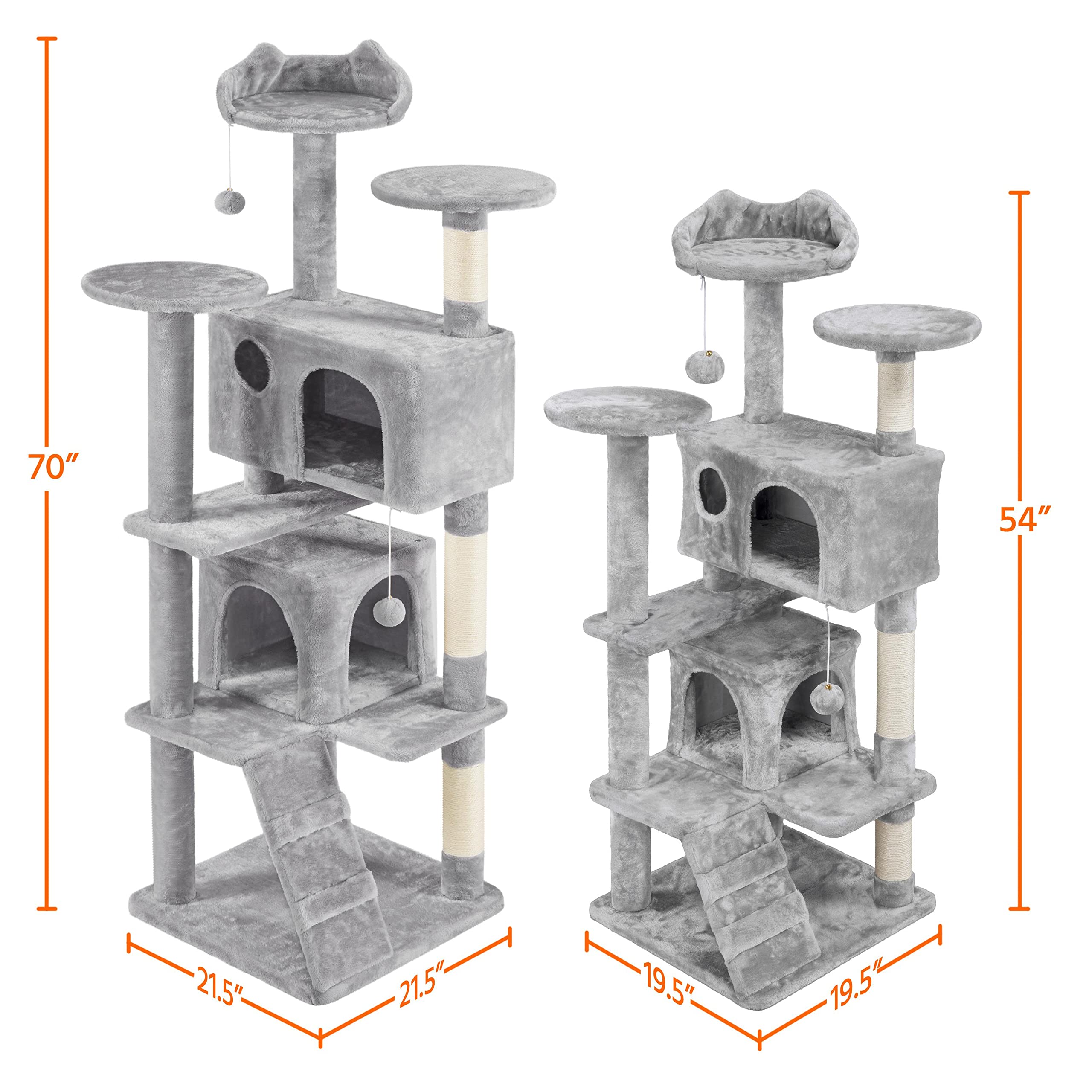 Yaheetech 54in Cat Tree Tower Condo Furniture Scratch Post for Kittens