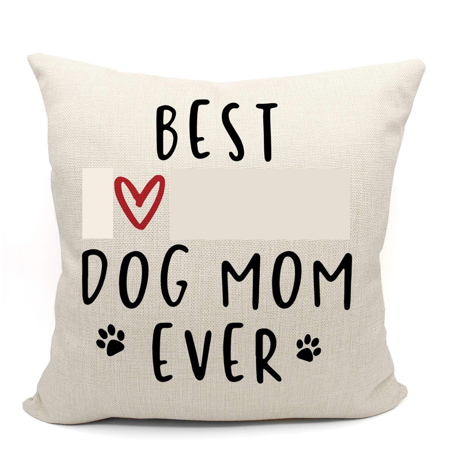 Mancheng-zi dog mom pillows Covers 18x18,dog throw pillow,dog mom gifts for women,dog mom gifts,gifts for dog moms,best dog mom,reserved for The dog pillow