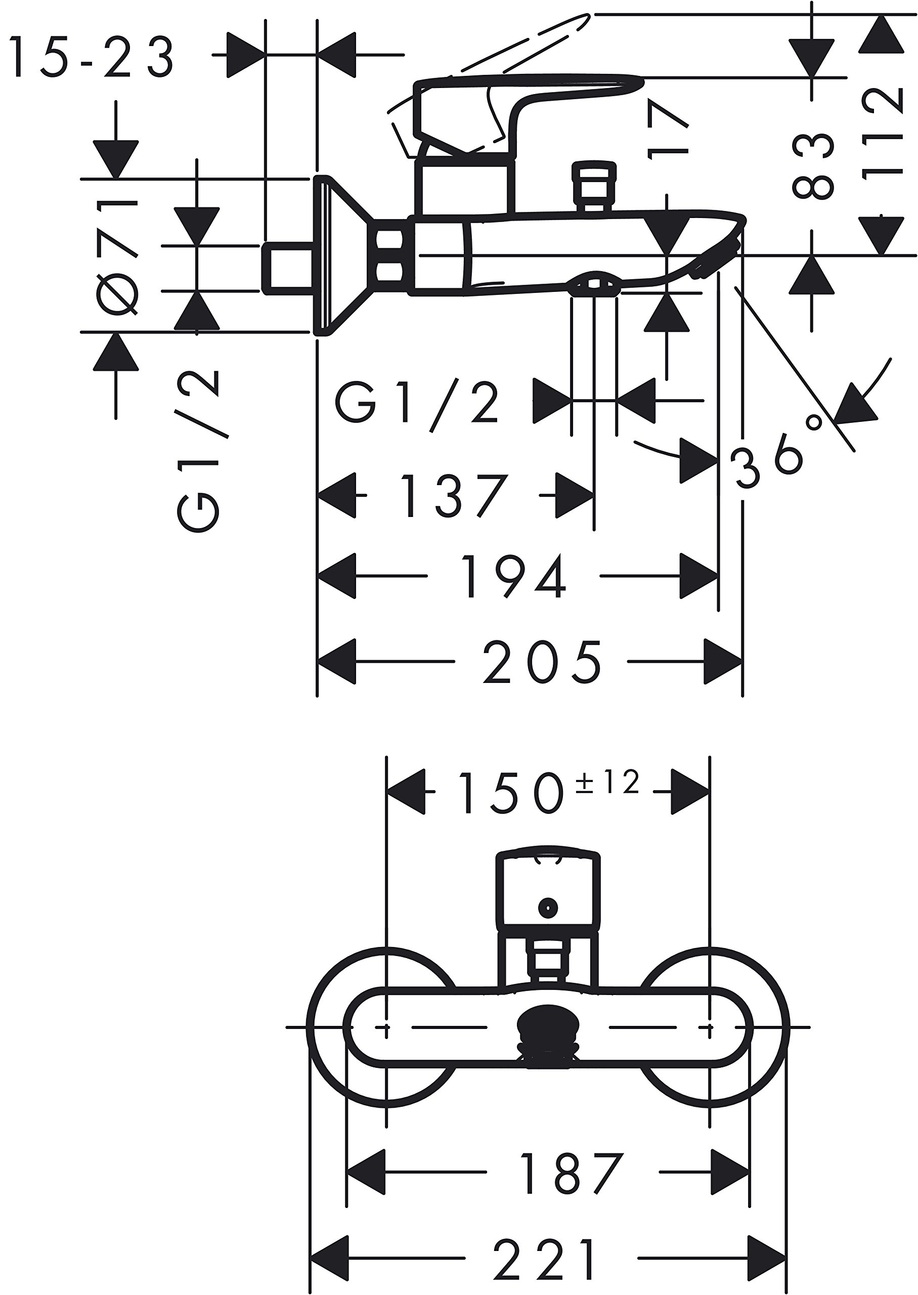 Hansgrohe 71242000 MySport bateria mieszająca, chrom