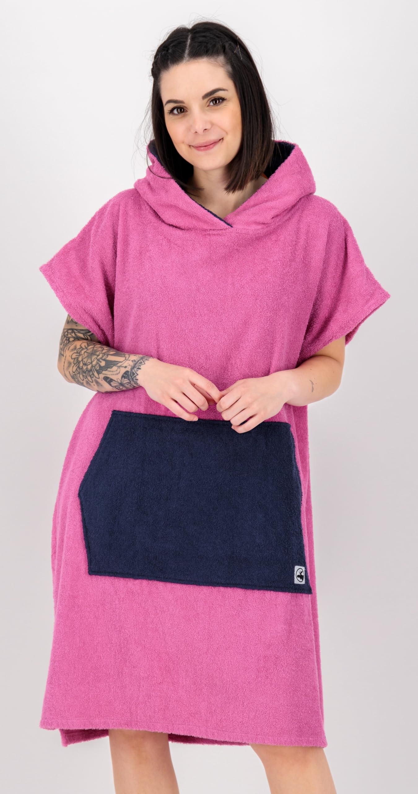 Deproc Active Badeponcho Strandponcho Surf Poncho Umziehhilfe 100% Baumwolle PARLEE BEACH