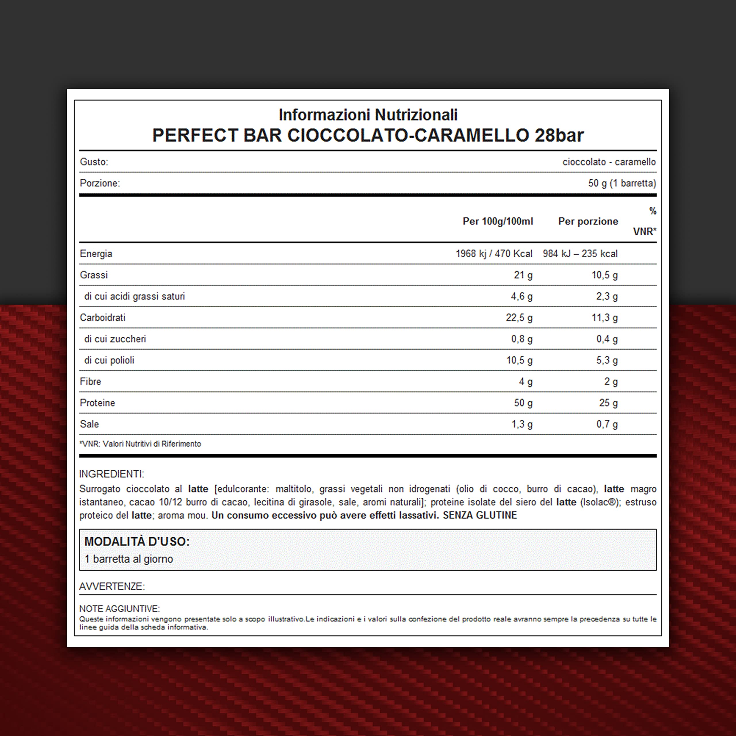 WHY SPORT PERFECT BAR - 28 Barrette Proteiche con Proteine Isolate - Snack Proteici (Cioccolato Caramello)