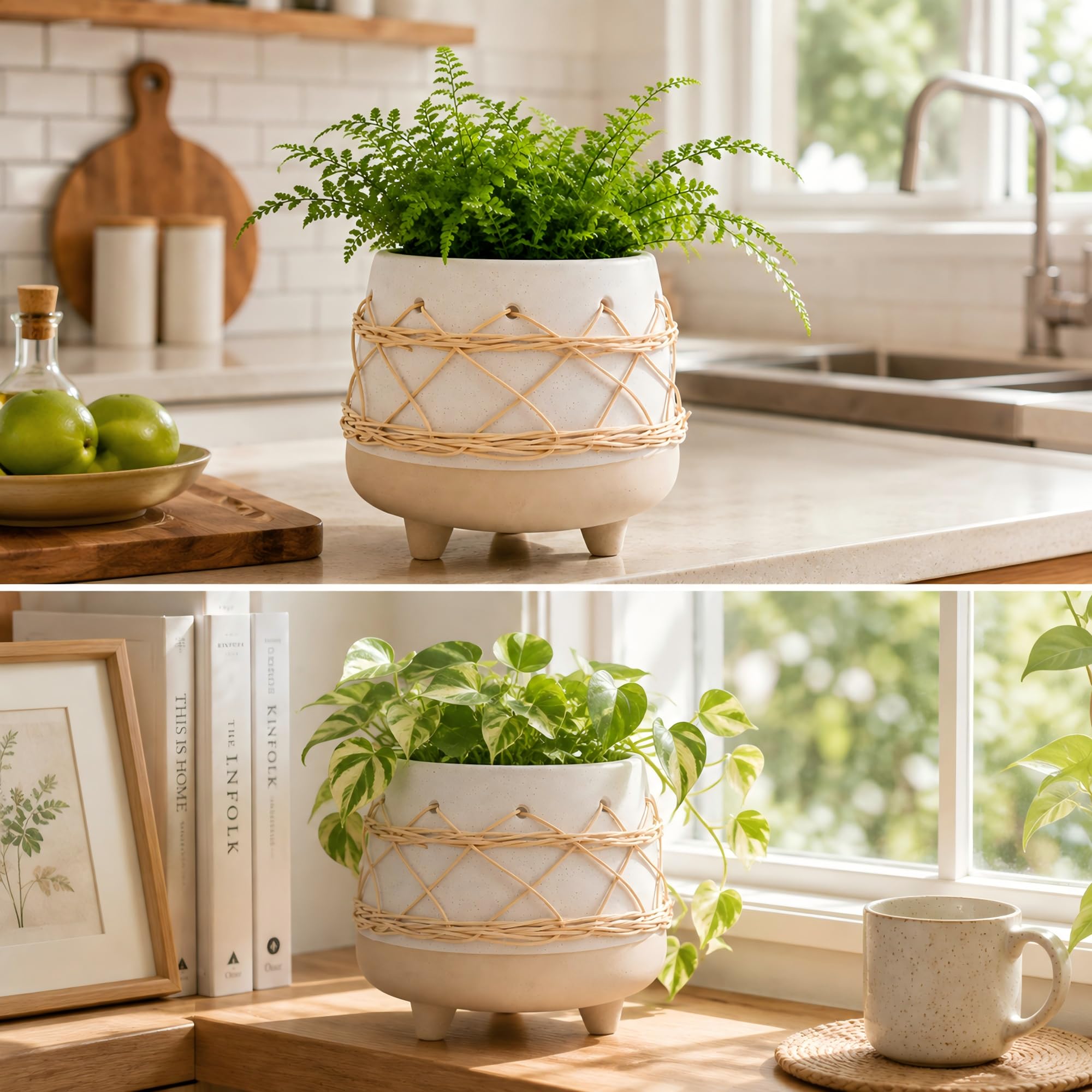 Macetas de jardín para interiores y exteriores (menos hilo)