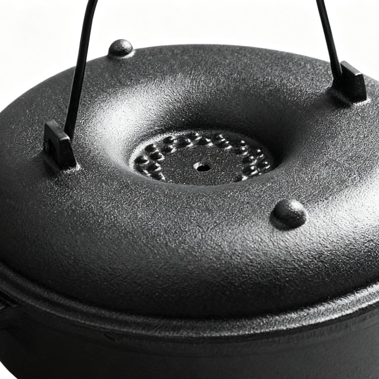Pentola Calderone In Ghisa Per La Cottura Utensili Da Cucina Per Uso | Pentola Olandese Da Campo Per BBQ, Barbecue In Occasione Di Vacanze E Raduni Famil