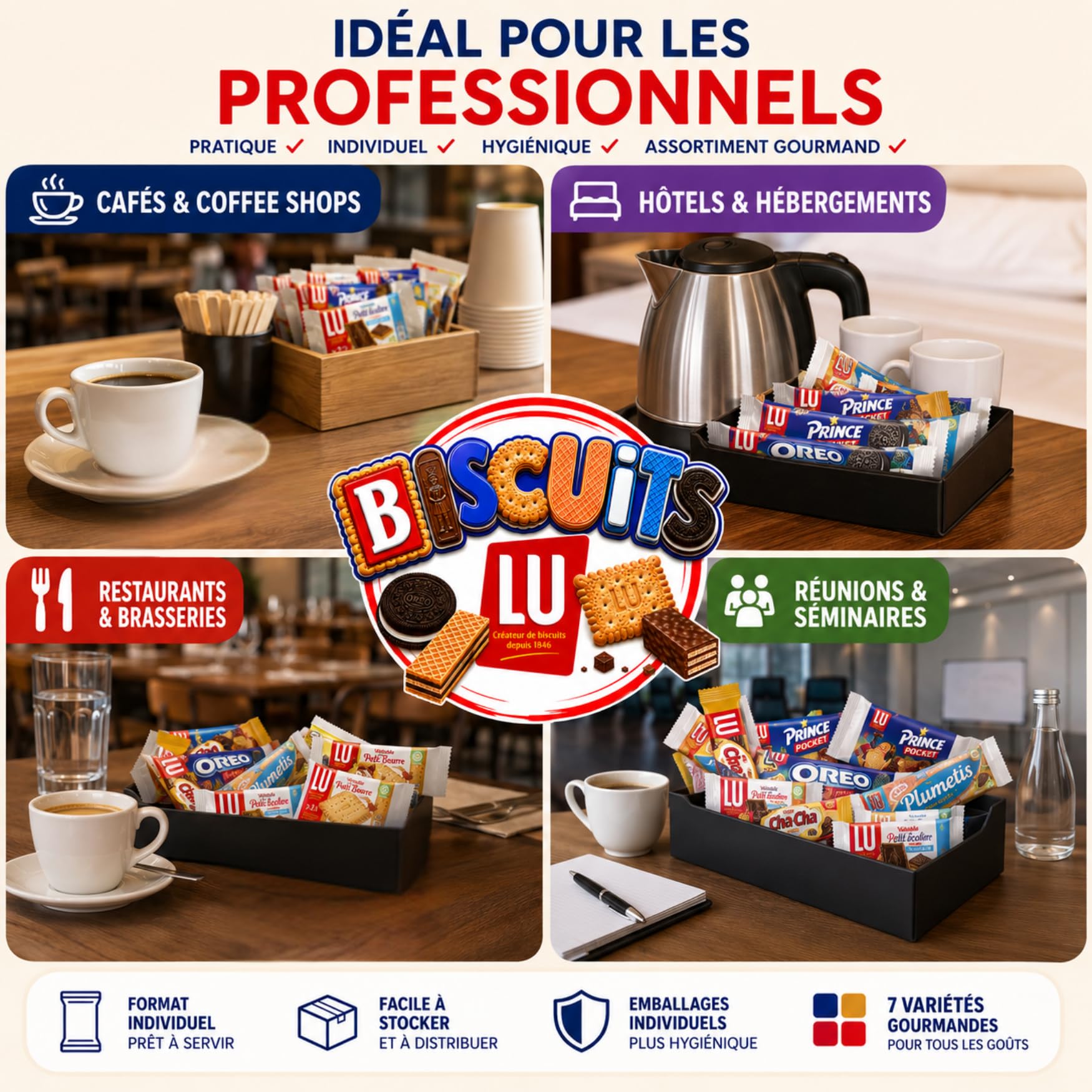 Box Lu - Assortiment de 35 Biscuits Pocket