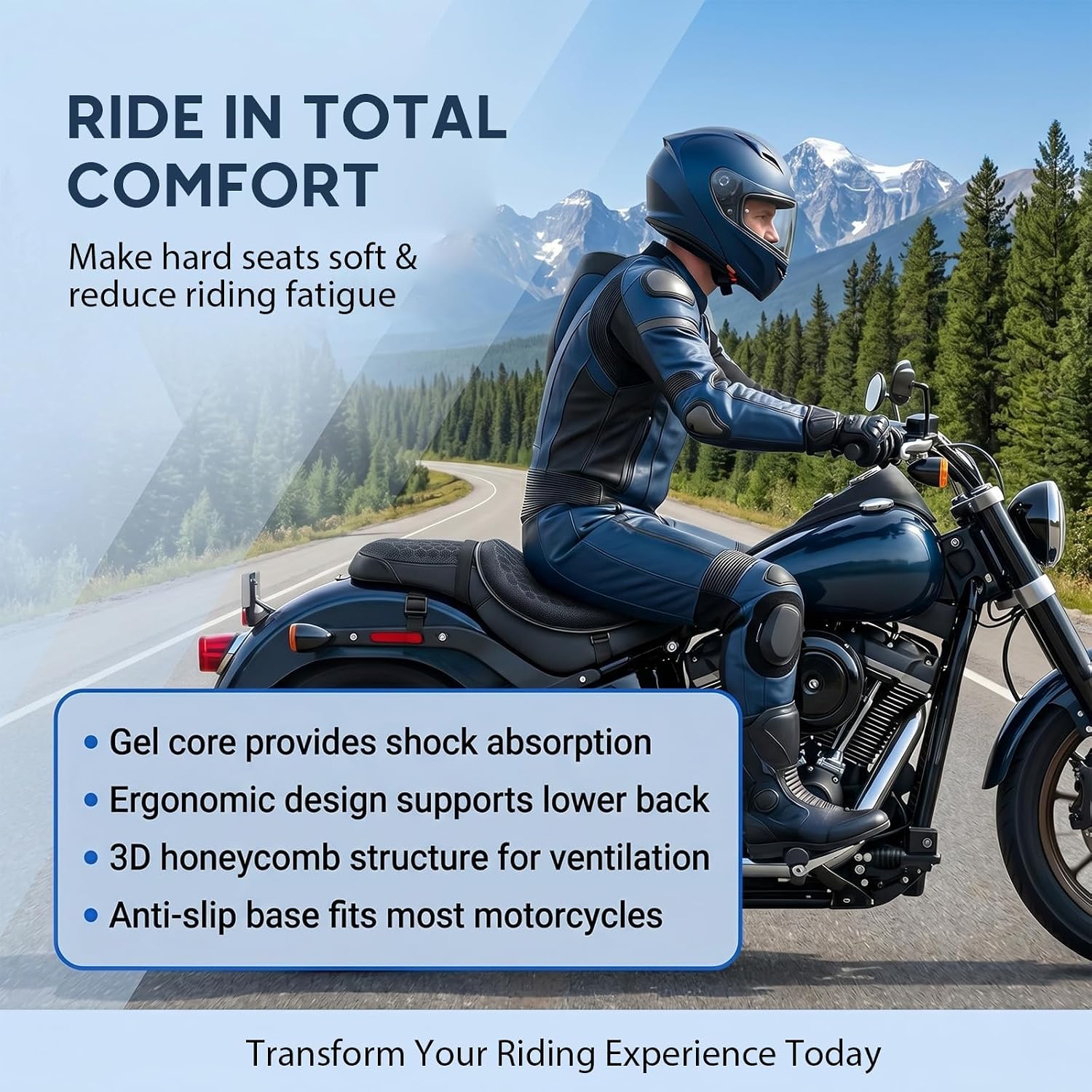 Cuscino per Sella Moto per Triumph Tiger 800/900/955/1200