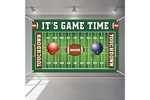 Football Field Backdrop Decoration for Football Themed Birthday Party Background Baby Shower Decor Photography Banner