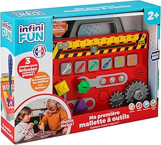 Infini Fun-Mi Primer maletín de Herramientas, Color Rojo, Gris, Amarillo, Multicolor (Jumbodiset I23501FR1)