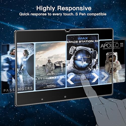 Miniatura 6 de JETech Protector de pantalla para Samsung Galaxy Tab S10 UltraTab S9 Ultra de 14.6 pulgadas con marco de fácil instalación, película de vidrio