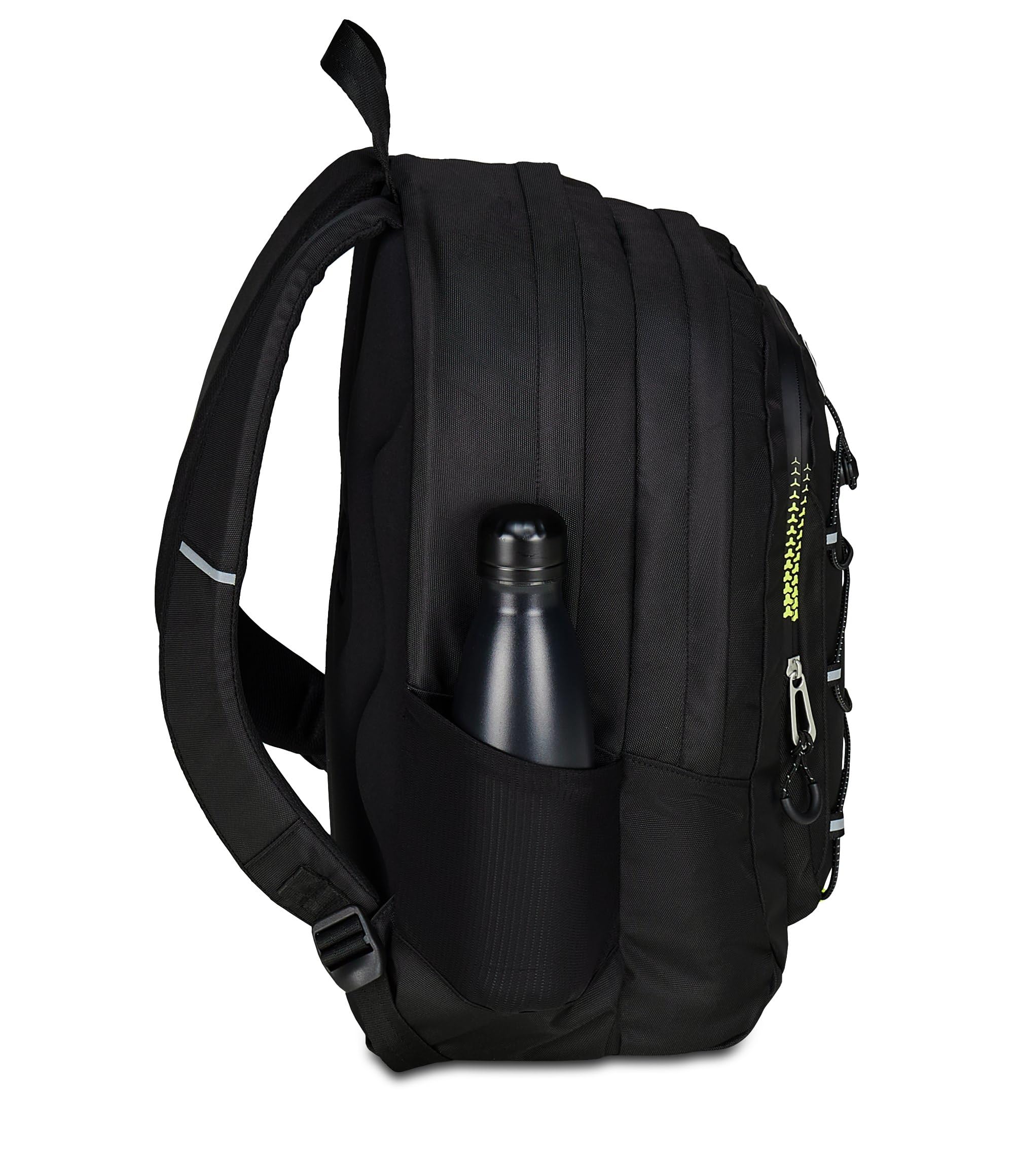 Seven Zaino Scuola Tech Line, Nero, Doppio Scomparto, 29 L, Scuola Media e Superiore, Zaino Ragazzo e Zaino Ragazza