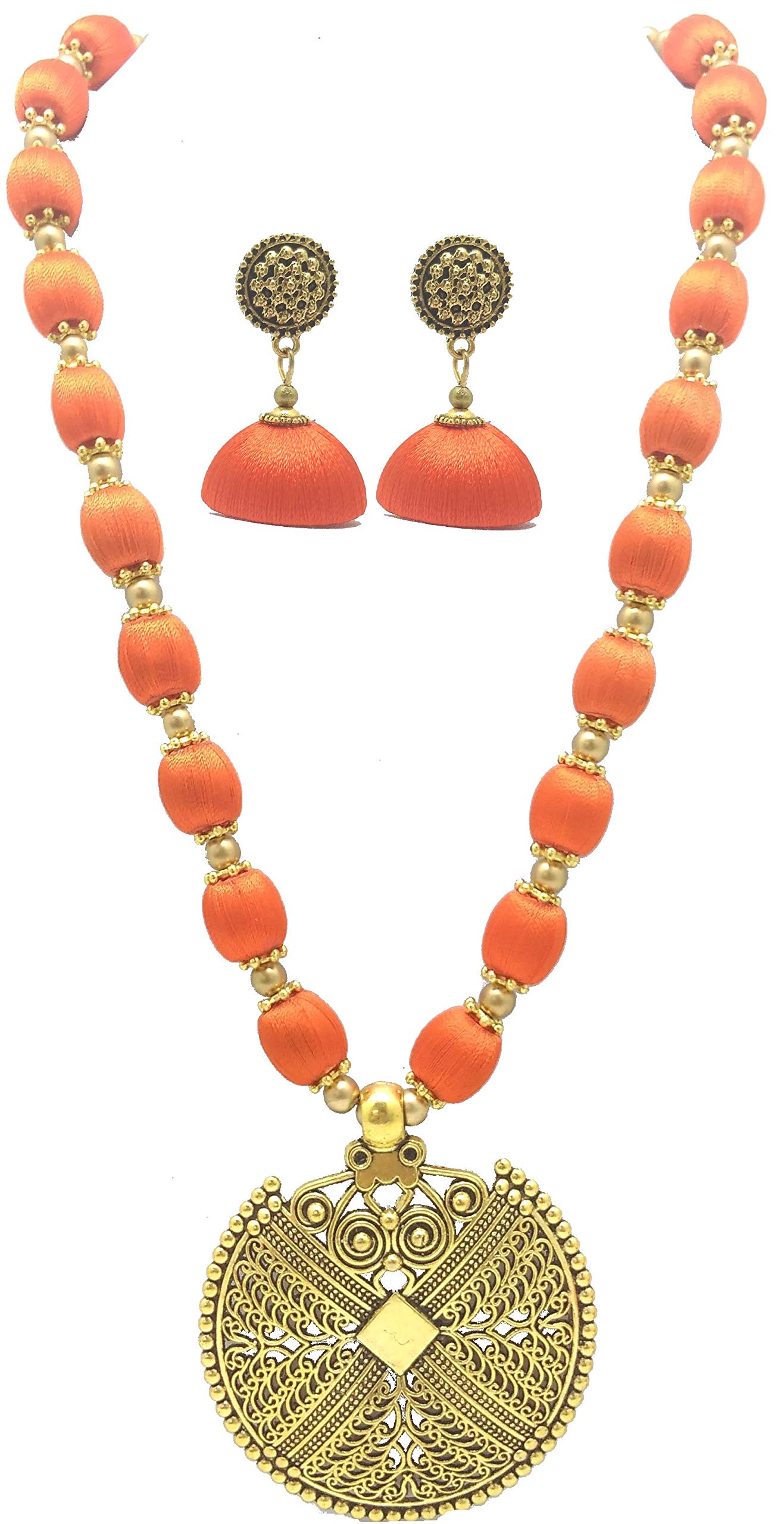 See full amazon price history chart for MDS FASHIONS Silk Thread Beads with Antique Net Chakkra Necklace and Earrings set for Beautiful Women (MDS-1073) (Orange) MDS FASHIONS Silk Thread Beads with Antique Net Chakkra Necklace and Earrings set for Beautiful Women (MDS-1073) (Orange) (B07NNZBZMS) Amazon Price History, Amazon Price Tracker