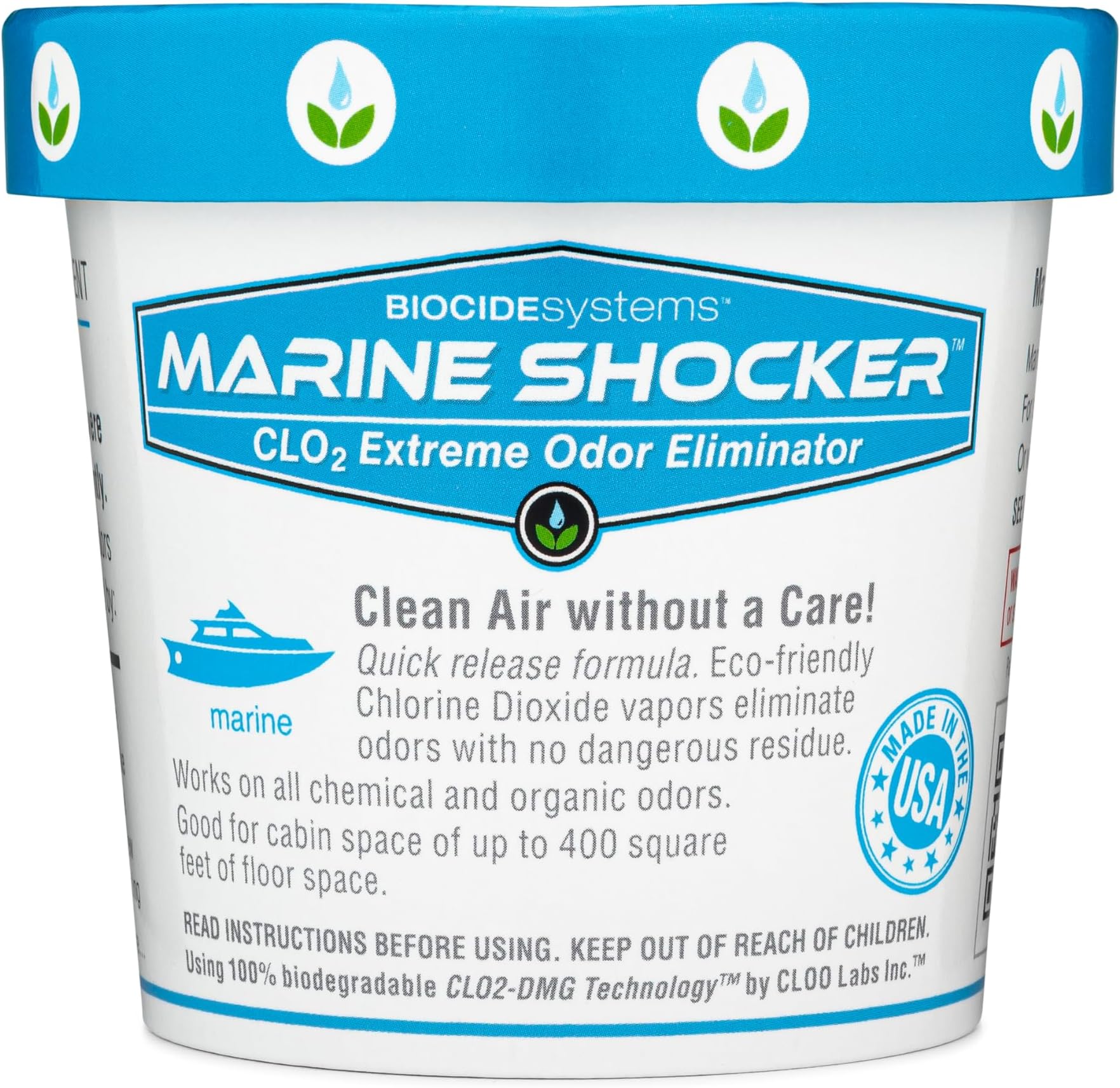 Biocide Systems Marine Shocker, Quick Release Odor Eliminator for Boats, Eco-...