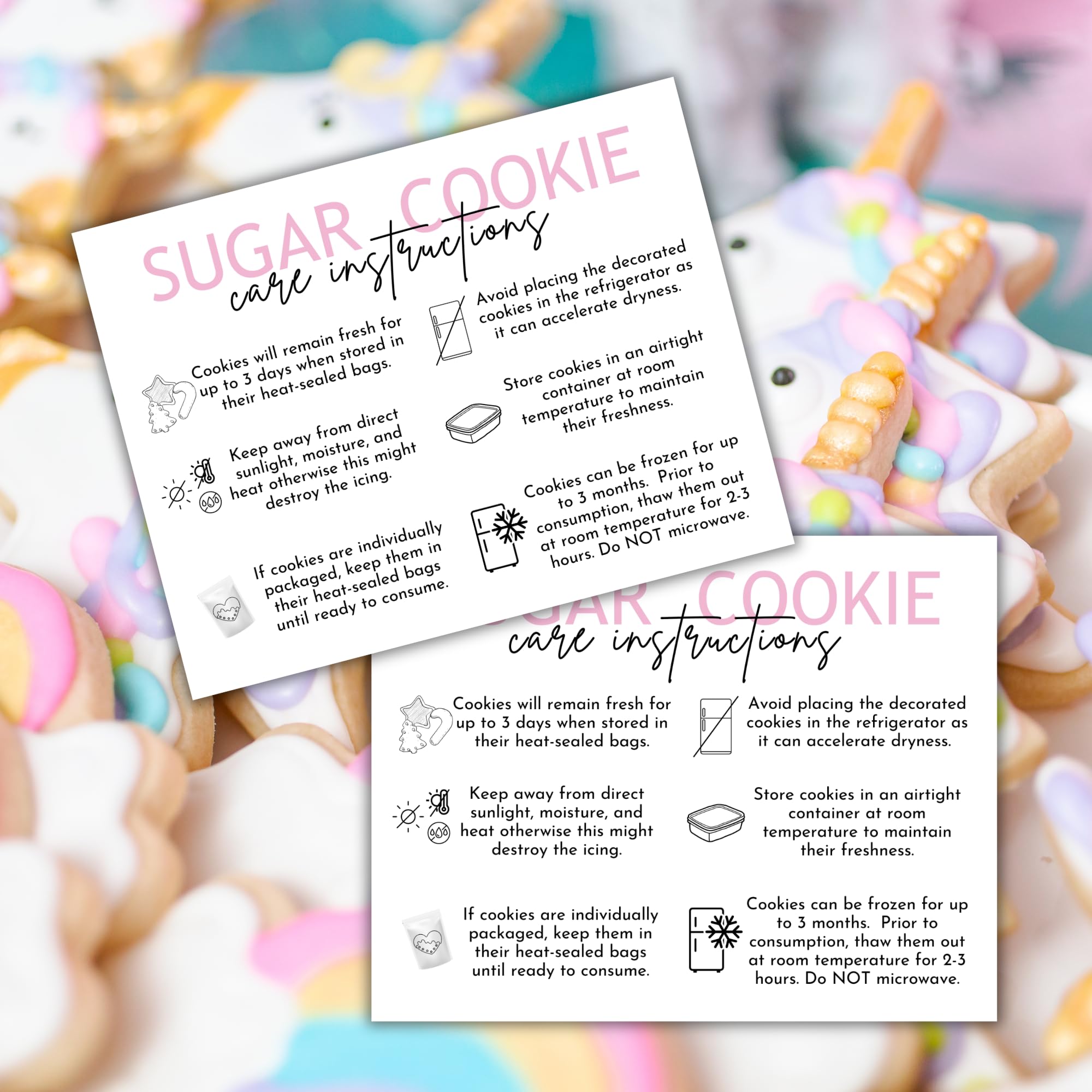 amazon-com-sugar-cookie-care-instruction-cards-30pk-4-25x5-5-diy-cookie-decorating-kit-aftercare-and-storage-tips-client-packaging-homemade-office-products for Free Printable Cookie Kit Instructions Amazon.com : Sugar Cookie Care Instruction Cards 30pk 4.25x5.5” DIY Cookie Decorating Kit Aftercare and Storage Tips Client Packaging Homemade : Office Products for Free Printable Cookie Kit Instructions