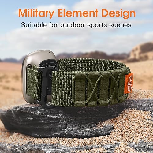 Miniatura 5 de Bandletic Bandas tácticas resistentes compatibles con Fitbit Versa 4 bandasVersa 3Sense 2Sense, correas deportivas de nailon militar suave y duradero
