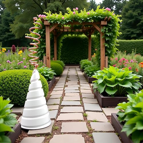 Miniatura 3 de Plantilla de bobinado de bobina blanca para electrocultivo Jardinería Electro Cultura Antena de jardinería de cobre Herramienta de fabricación de