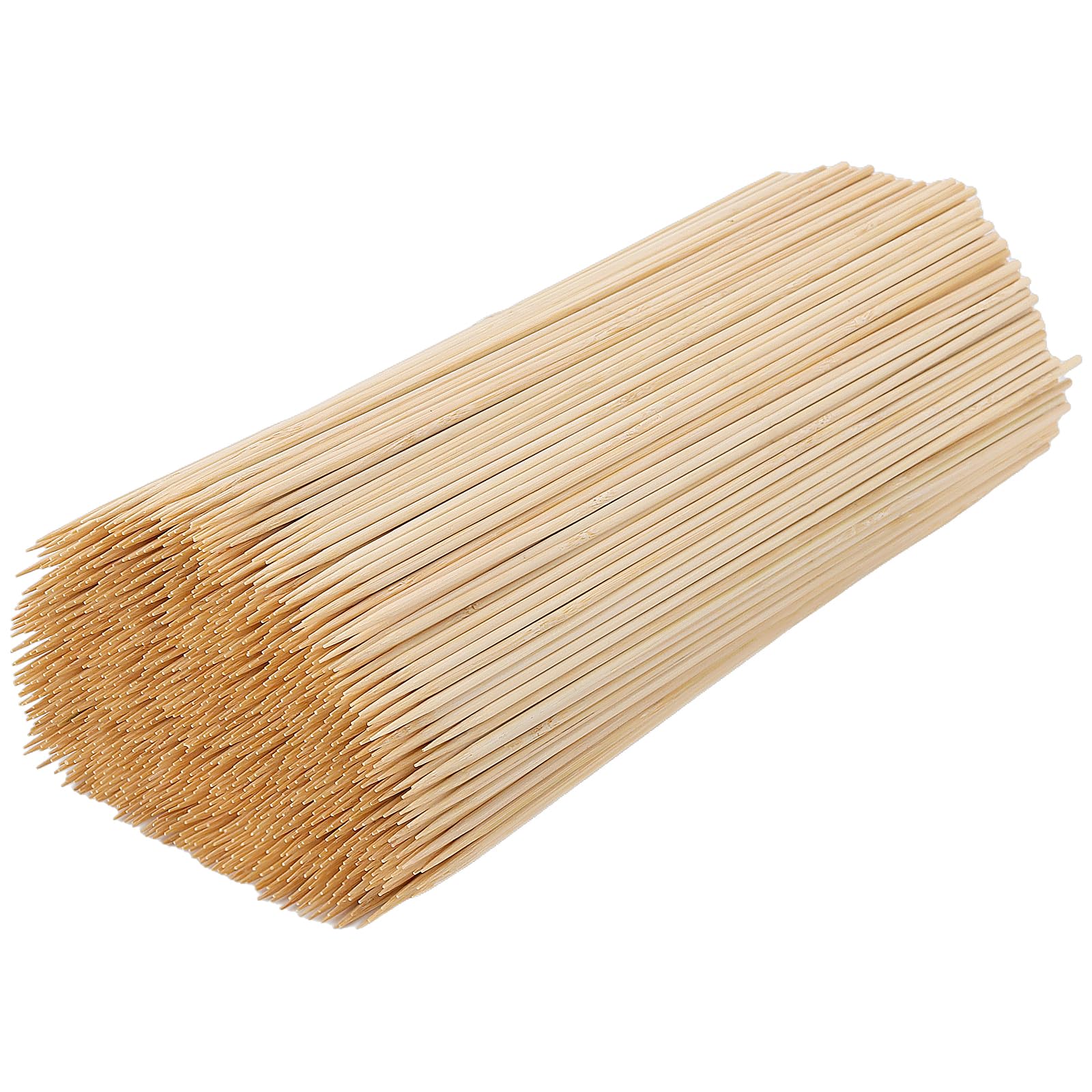 KOHAND 1000 PCS Natural Bamboo Skewers, 30CM Bamboo Skewer Sticks, Wooden Skewers for Kebabs, BBQ, Grilling, Appetizers, Fruits, Meat, Vegetables, Sausage, Cocktail, DIY Crafting