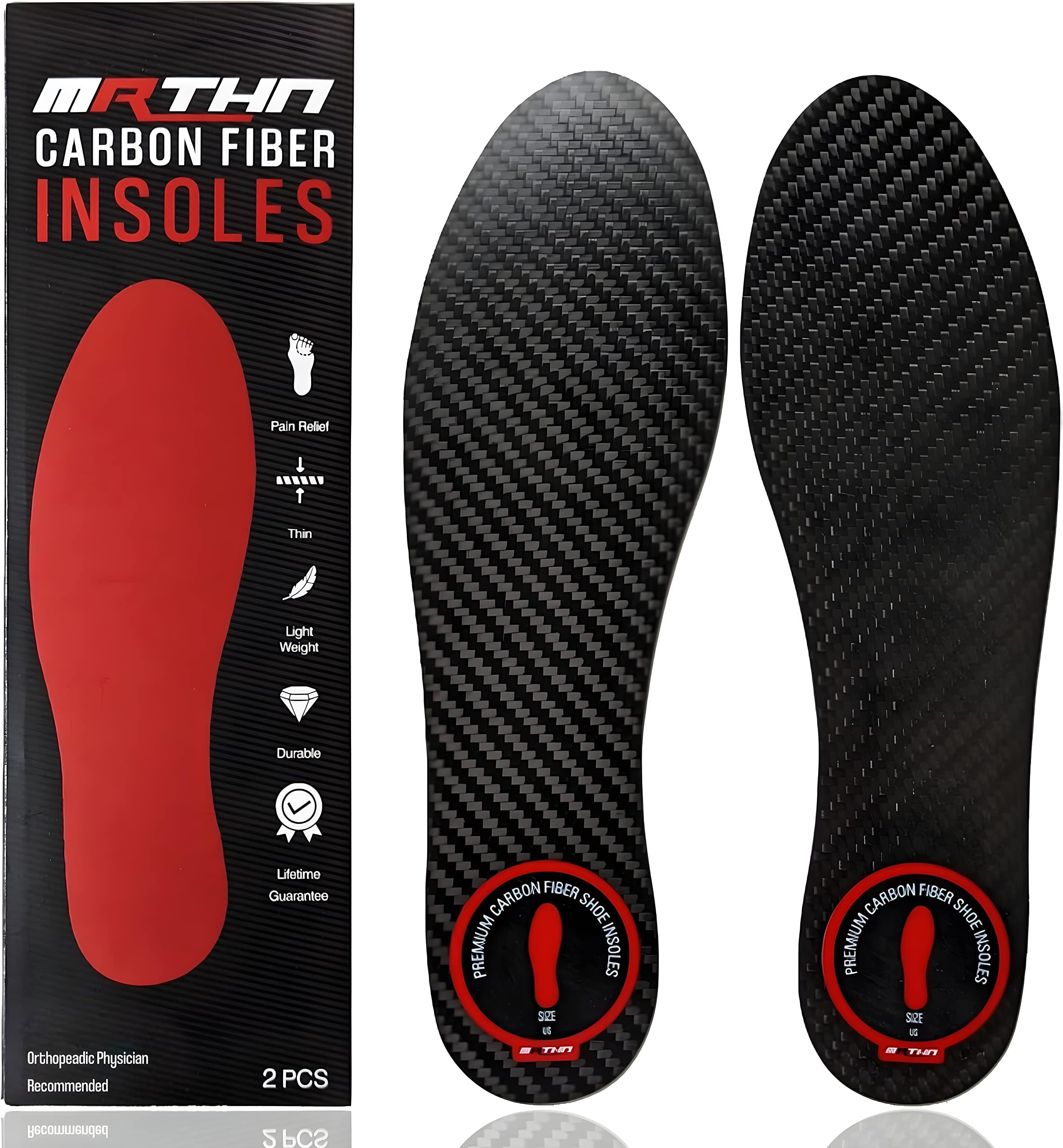 Carbon Fiber Insole(1 Pair), Carbon Fiber Foot Plate for