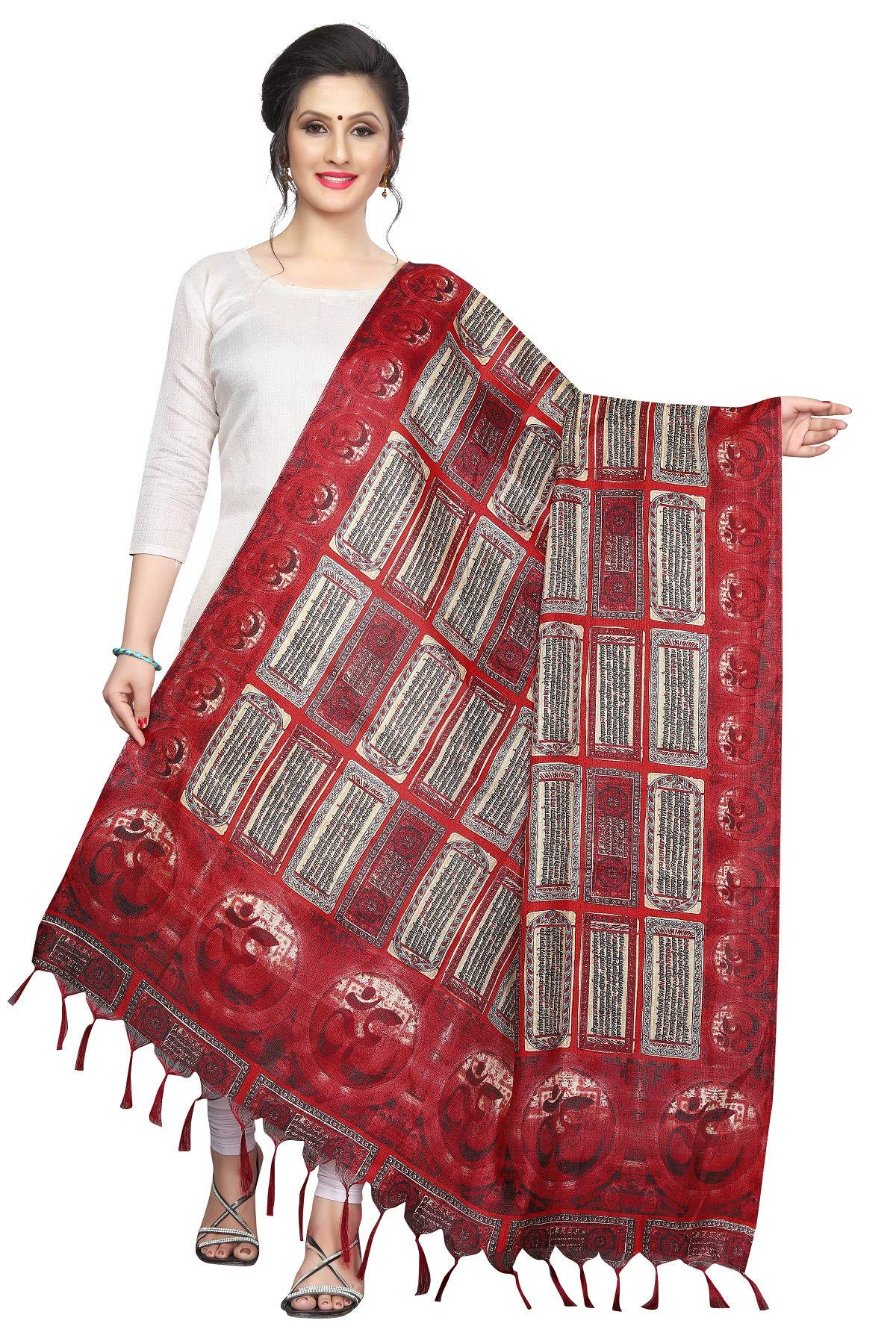 Mithila Root Indian Women's Bhagalpuri Silk Printed Dupatta Traditional Dupattas Chunni