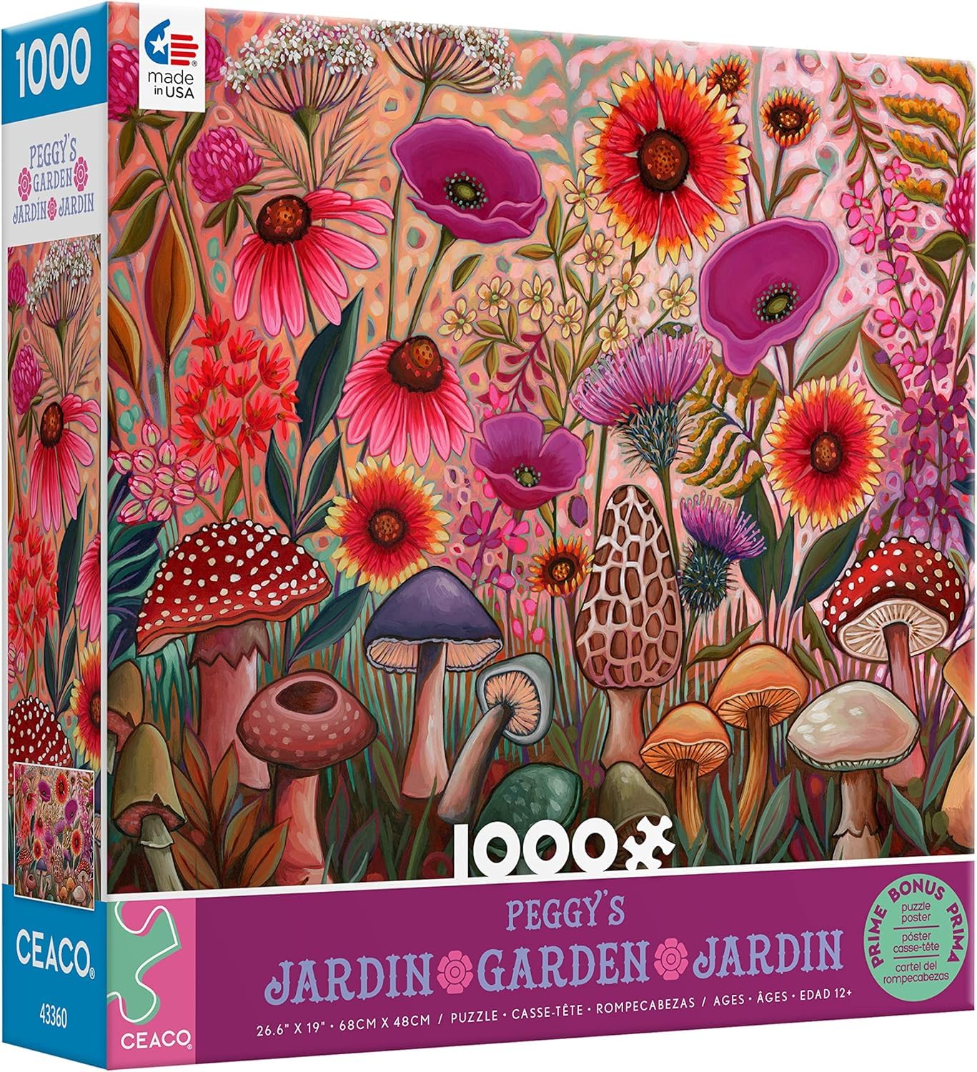 Ceaco - Peggy's Garden - Morel of The Story - 1000 Piece Jigsaw Puzzle
