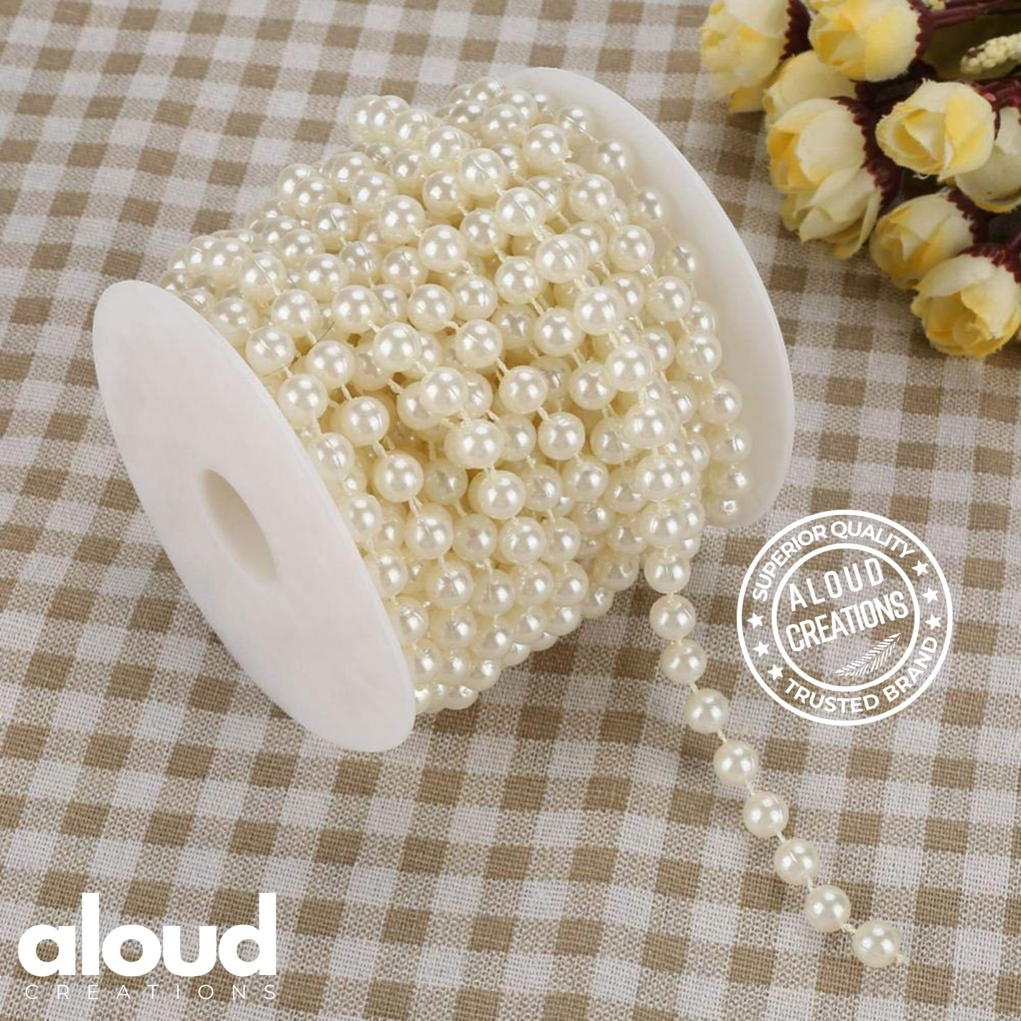 Pearl Strings for Decoration - 5M Moti Mala -4