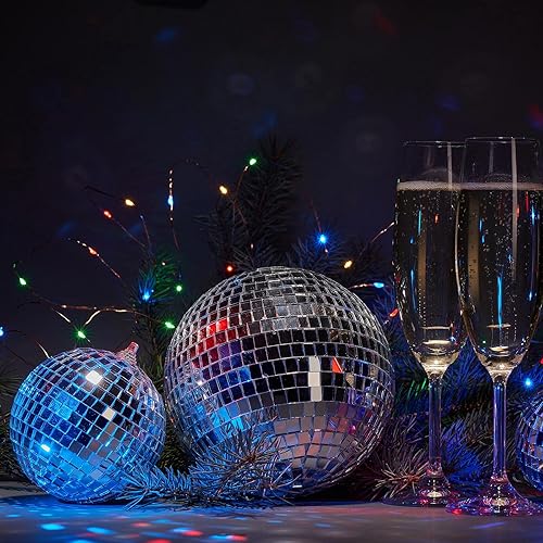 Miniatura 7 de Geiserailie 900 piezas de espejos, mosaicos, espejos de bola de discoteca, espejo autoadhesivo de vidrio cuadrado real, azulejos de bricolaje para