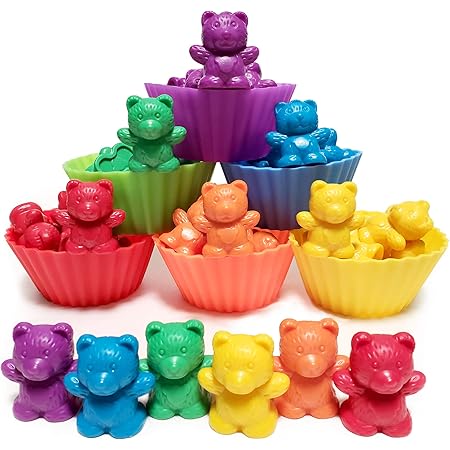Amazon.com: Learning Resources Bear Counters Set, Counting, Color ...