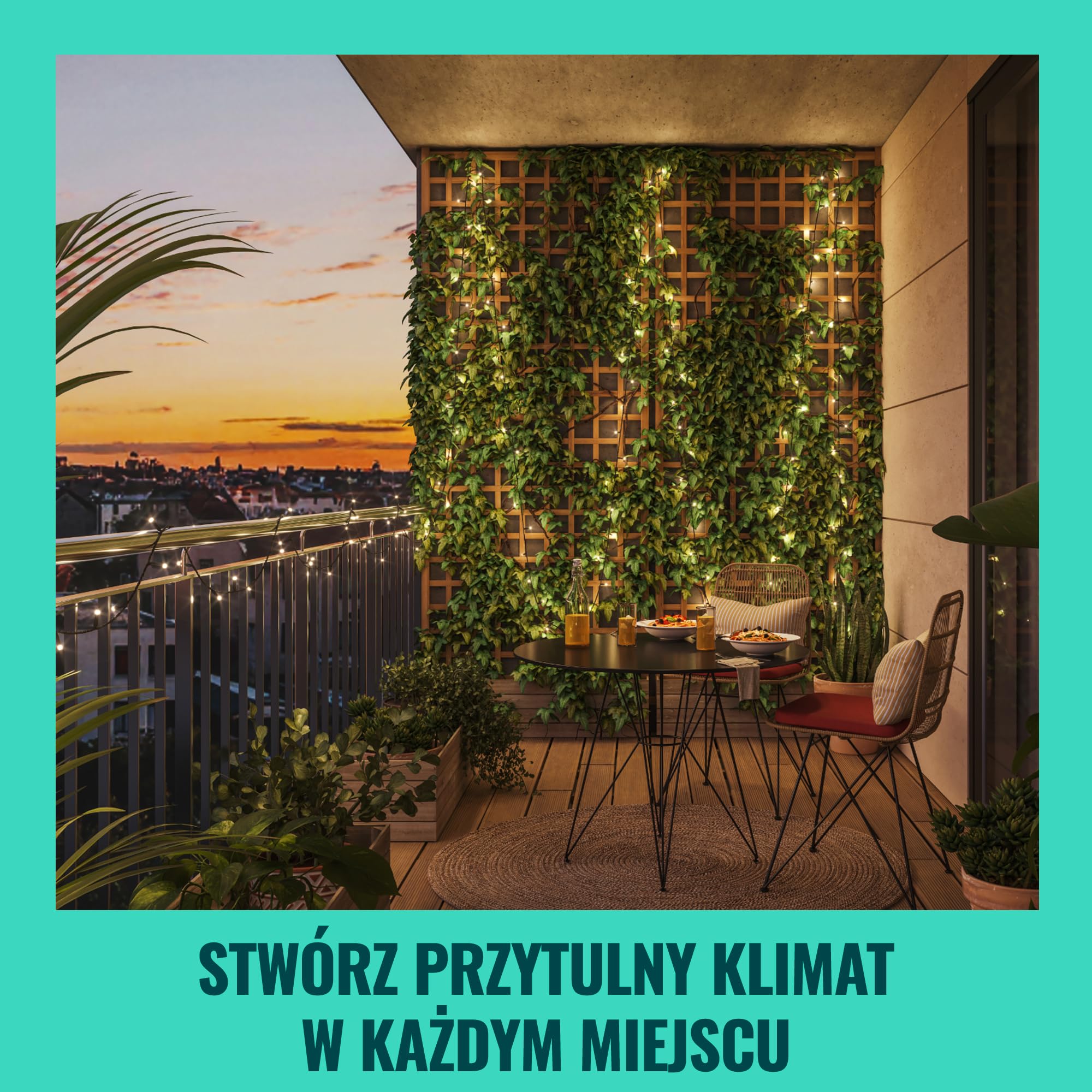WiZ RGBIC Smart LED Fairy Light z synchronizacją muzyki - Wróżka ze 160 diodami LED, 16 milionów kolorów, łączy się z siecią WLAN, sterowana głosem/aplikacją, współpracuje z Google Home, Alexa
