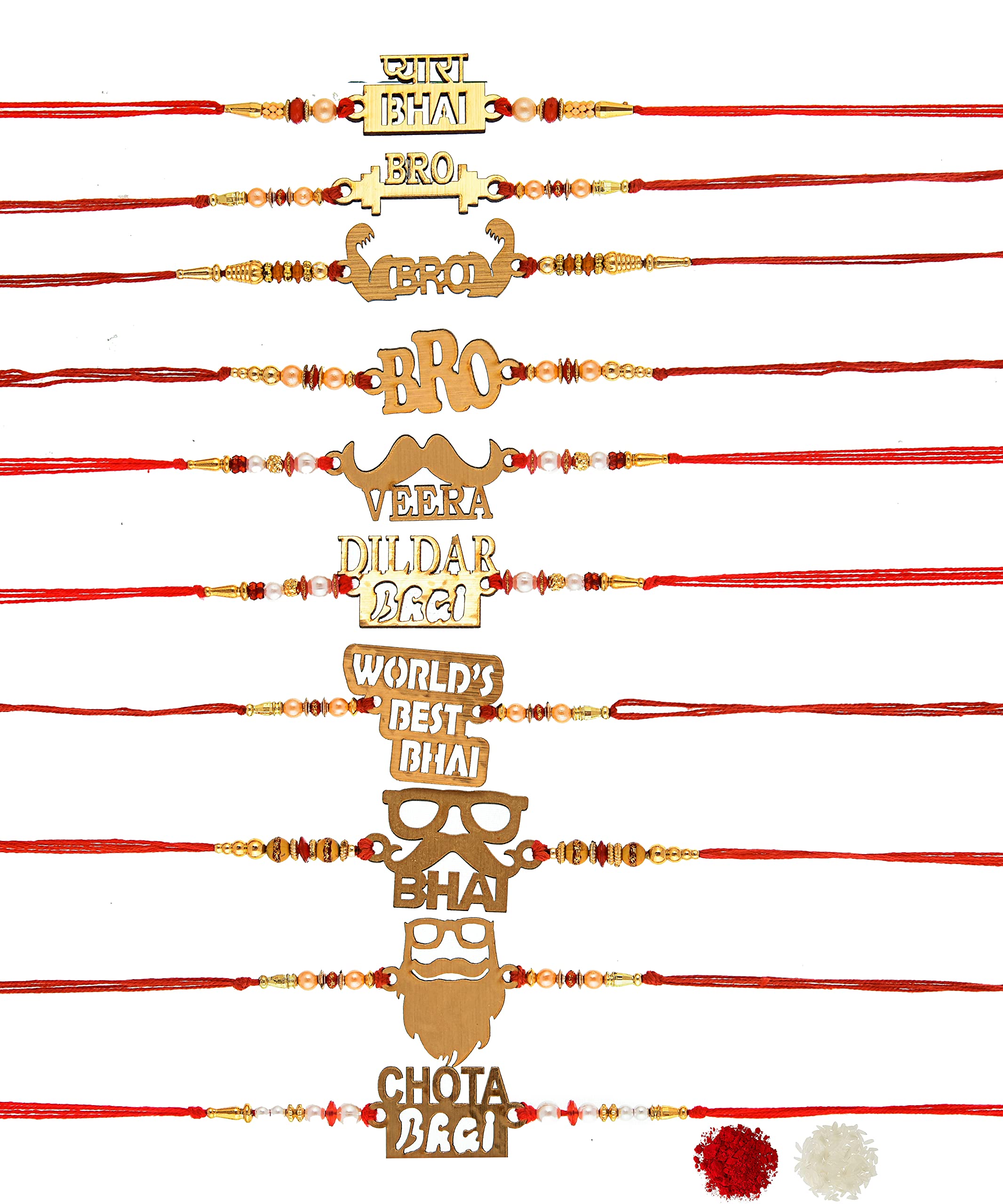 Pride Store Amazing Pack of 10 Rakhis Rakshabandhan Rakhi gift with Roli Chawal, Rakhi for Bro, Bhai, Veer Ji, Veera, Kids, Bhaiya , Partner, Men, Dada, Anna BhaiyaJi, Anna or any other whom you consider as your brother. (B0B3HXKZ3V) Amazon Price History, Amazon Price Tracker