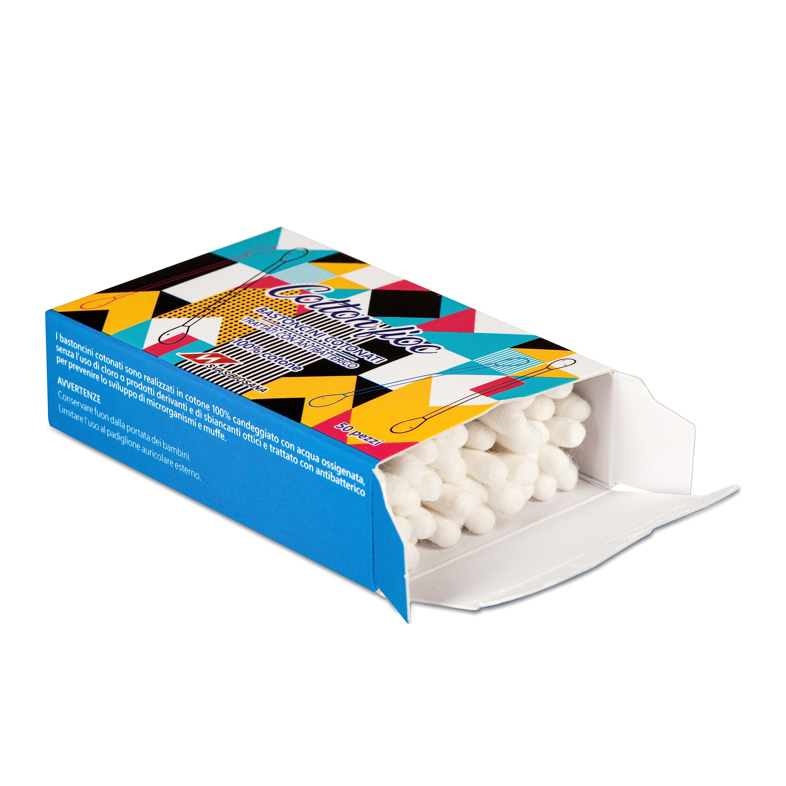 Bastoncini Cotonati Biodegradabili 1800pz - 100% Cotone Puro | 6 Confezioni Da 300 | Eco-Friendly