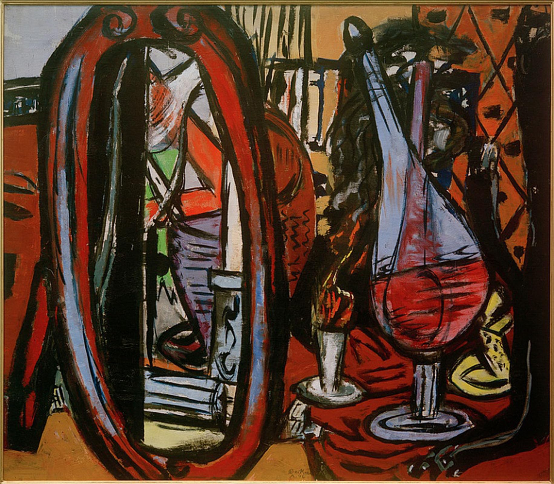 HRJUBWREE Retro Picture Art Painting Wall Poster Laboratory Experimental Room by Max Beckmann Vintage Art Print for Home Decor 60x90cm