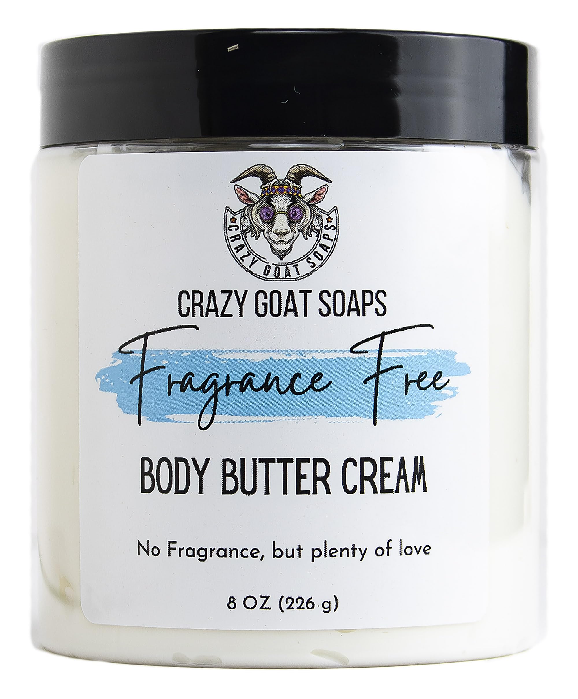 Whipped Body Butter | Unscented | Pure Goat Milk | Lotion | Dry and Sensitive Skin Cream | Paraben Free, Non-Greasy | Body Moisturizer - 7oz