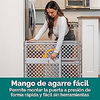 Vista 3 de MYPET Puerta universal para mascotas: 26" - 42" Puerta de perro de ancho para puertas con ajuste a presión o accesorios de puerta oscilante Tipos