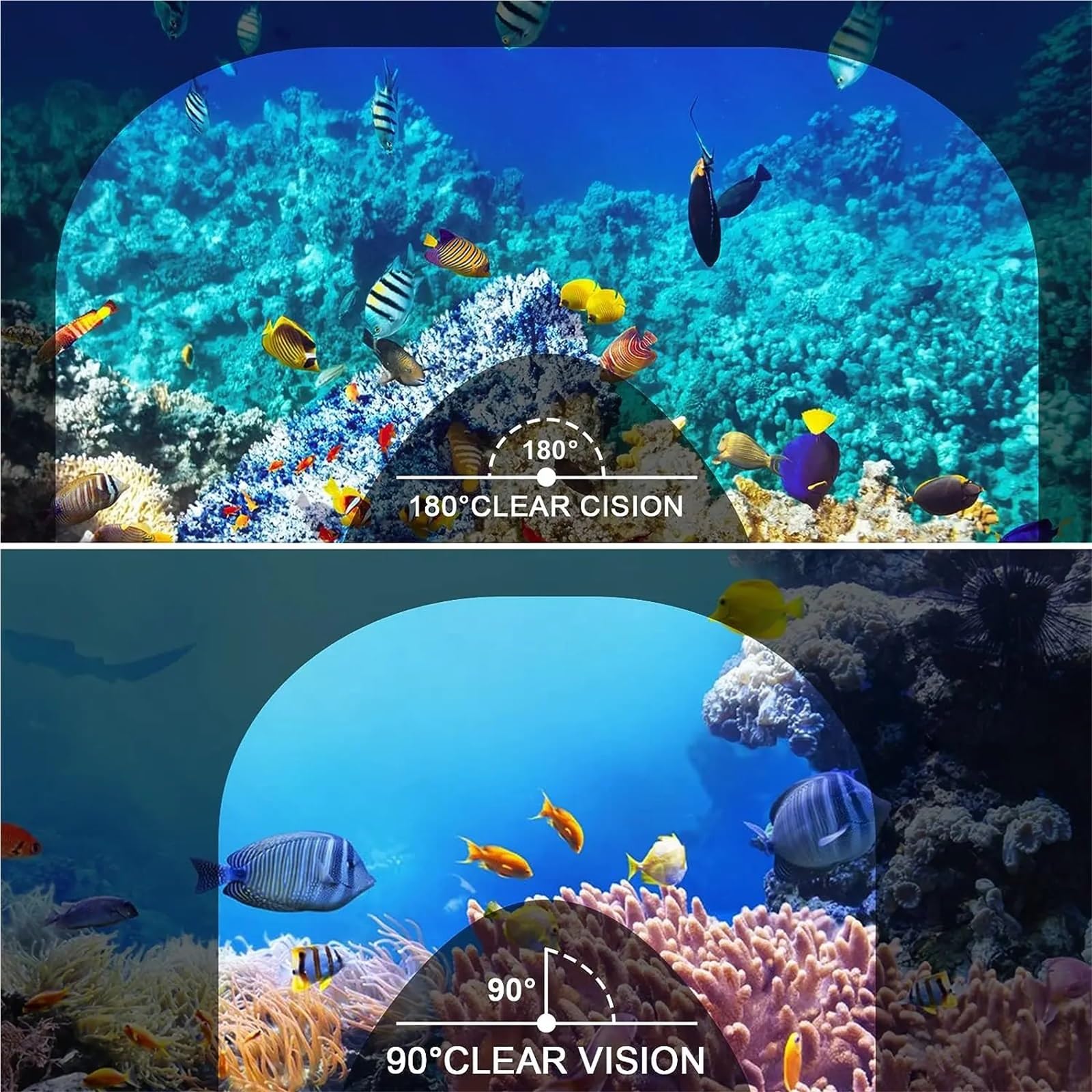 Kit de de Buceo Máscara de Snorkel de Cara Completa con Amplio Campo de visión, antivaho y prevención de Fugas, respiración Segura Buceo(Black,L/XL)