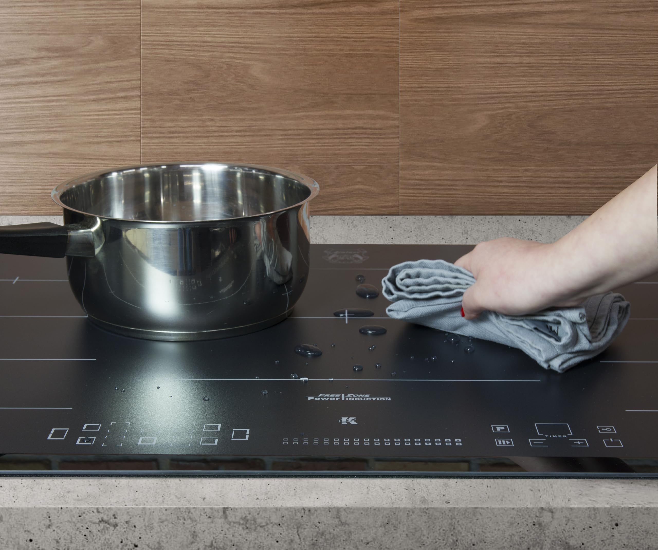Kaiser Płyta indukcyjna 90 cm KCT 9110 FI samowystarczalna – płyta indukcyjna 5 stref, indukcja Flex FREE ZONE, Power Booster, szkło zapobiegające zarysowaniom, Slider Touch Control, 8,7 kW