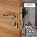 LAPO Premium Main Door Lock Set | Solid-Core 50x85mm Lock Body with 70mm Cylinder | 3 Brass Keys | Universal Left/Right Fit | Suitable for 30–50mm Doors | Antique Finish | 3 Yrs Warranty | RO-126 gallery image