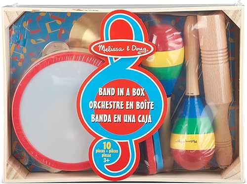 Miniatura 6 de Juego musical Band-in-a-Box Clap Clang Tap de Melissa  Doug con 10 instrumentos