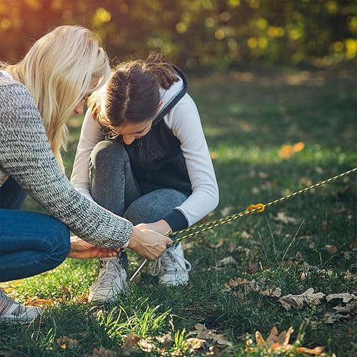 Miniatura 6 de GEERTOP Juego de 6 cables de camping con tensor de aluminio ultraligero de 0.197in