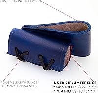 Vista 6 de Armory Replicas™ - Funda de daga de cuero genuino - Rana espada ajustable de inspiración medieval para armas pequeñas