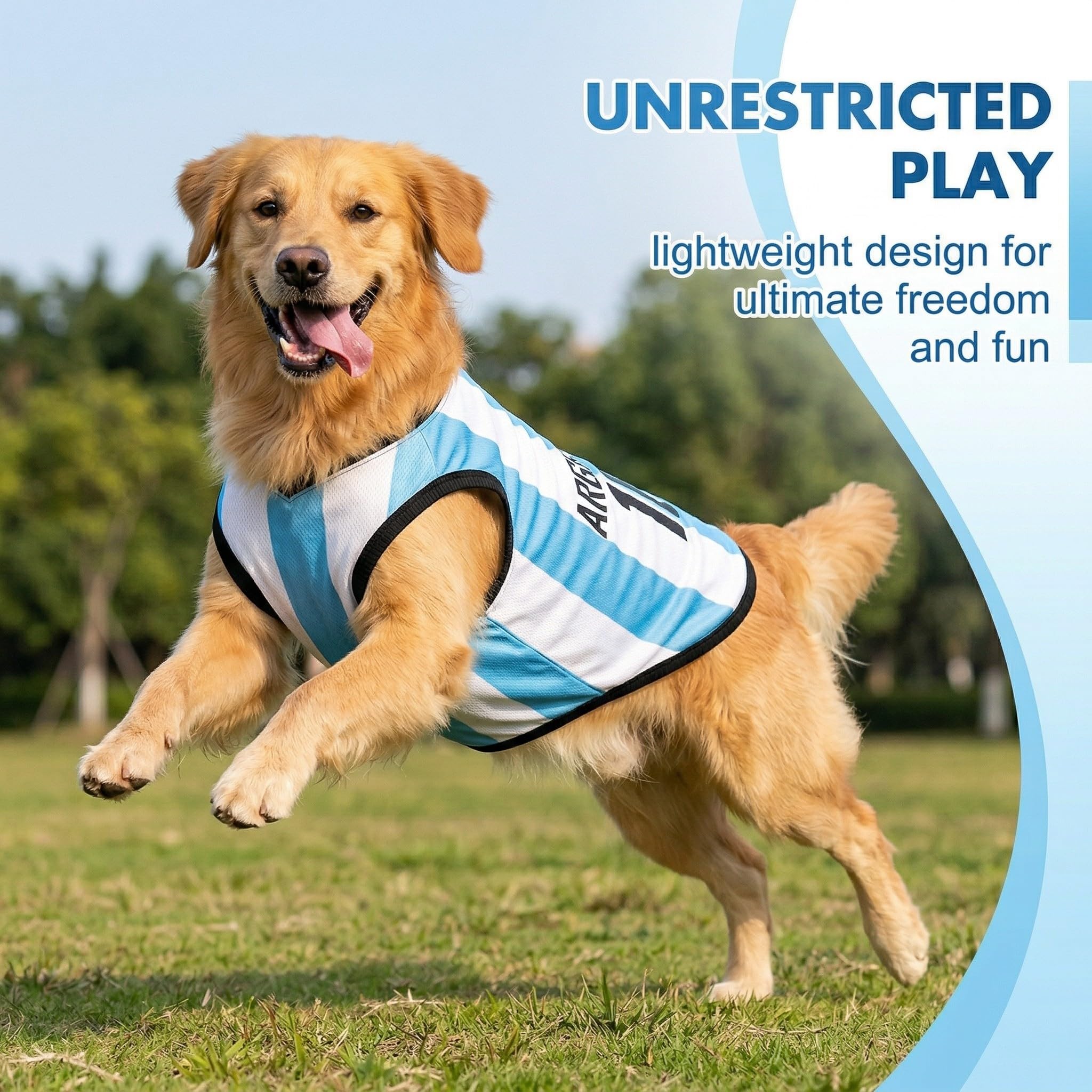 Canotta Cane Maglietta Per Cani Maglia Cani Maglietta Cani Magliette Per Cani Maglia Cane Maglietta Cane Felpa Per Cani Maglietta Per Gatto Maglietta Per Cani Tifosi (L, Bianco Blu)