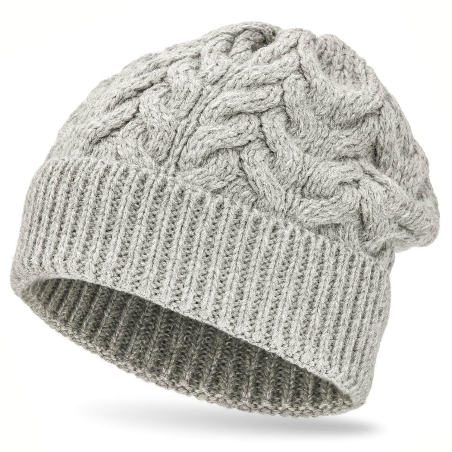 HANSA-FARM | Gorro de alpaca suave para hombre y mujer, 100% lana de alpaca en +8 colores - Gorro de punto de invierno de alta calidad/gorro de lana