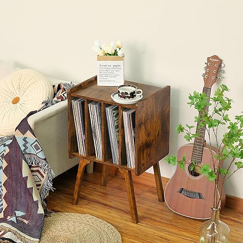 Miniatura 21 de LELELINKY Mesa auxiliar grande de nogal Negro -,Marrón,Roble,Nuez