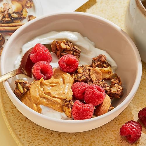 Miniatura 11 de Purely Elizabeth Granola Keto de mantequilla de almendras y vainilla, hecha con nueces y semillas, sin granos, sin gluten, sin OMG (bolsa de 8 onzas)