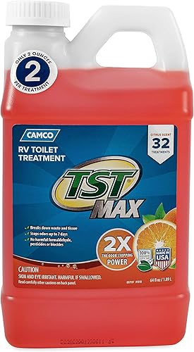 Miniatura 6 de Camco TST MAX - Tratamiento de inodoro RV – Sin formaldehído – Descompone residuos y tejidos – Seguro para tanque séptico – Trata tanques