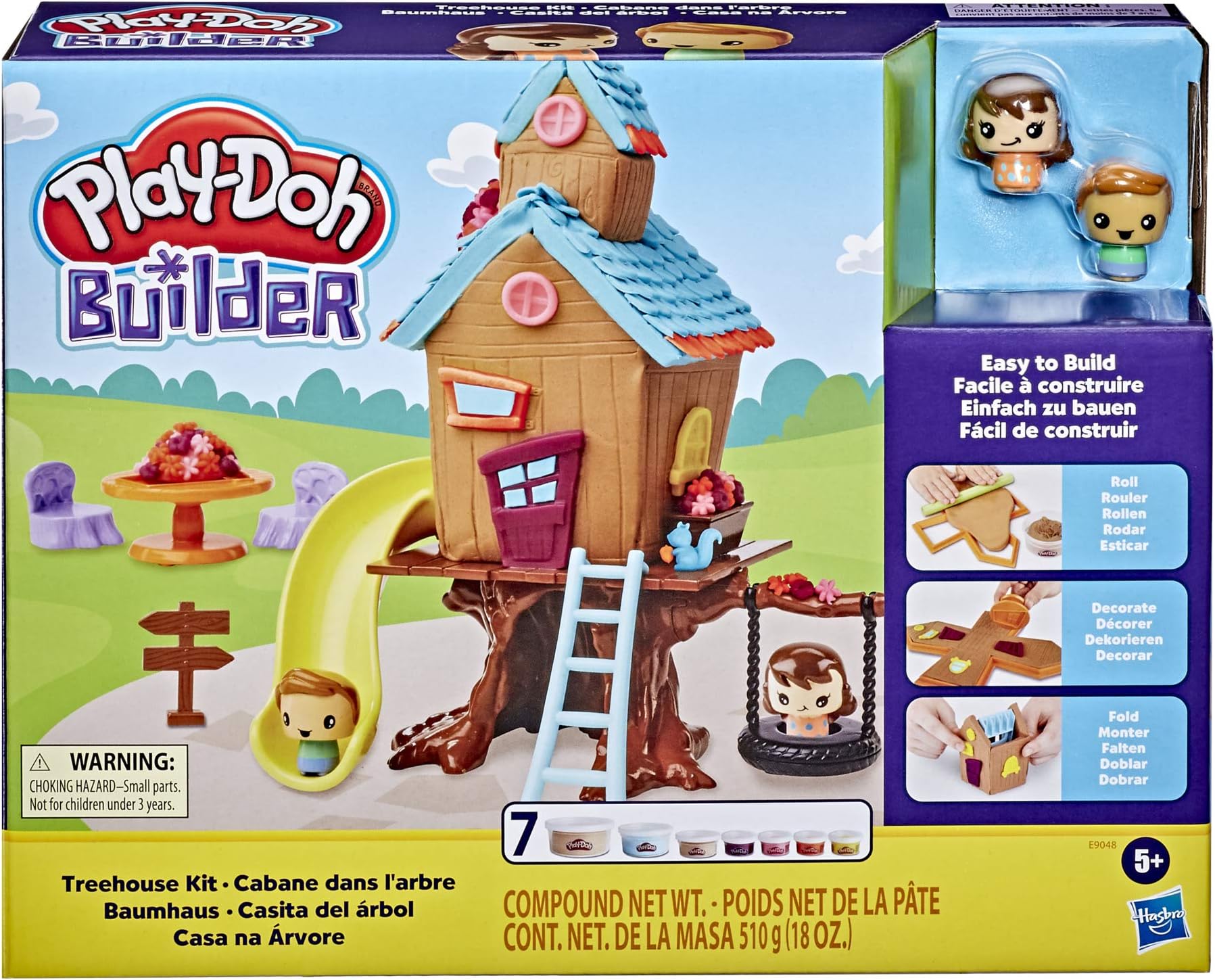 Builder Treehouse Toy Building Kit for Kids 5 Years and Up with 7 Non-Toxic Colors - Easy to Build DIY Craft Set (Amazon Exclusive)