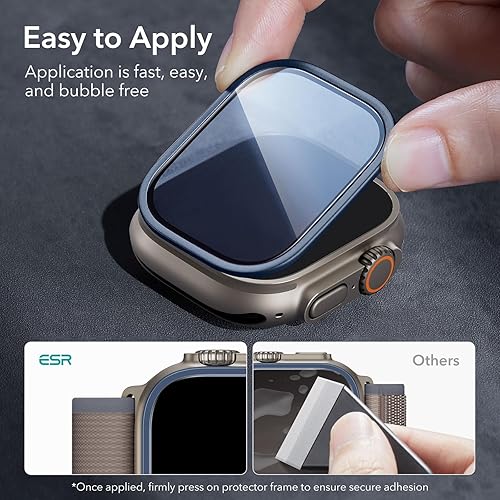 Miniatura 3 de ESR Armorite - Protector de pantalla para Apple Watch Ultra 21 (20232022, 1.929 in), protección de grado militar, protector de vidrio templado con