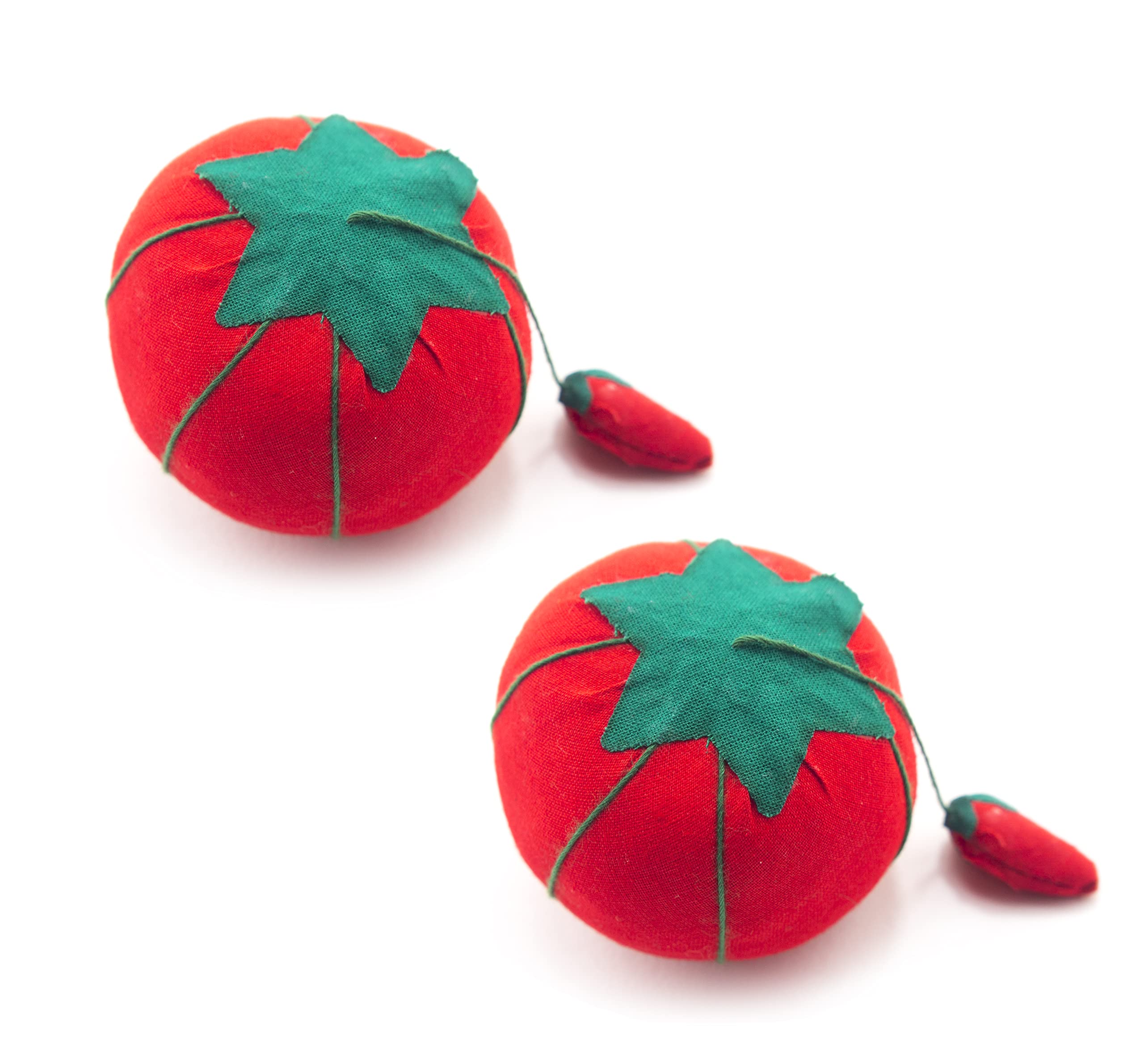 HAND® A Pair of Small Tomato Pin Cushions - 50 mm Diameter