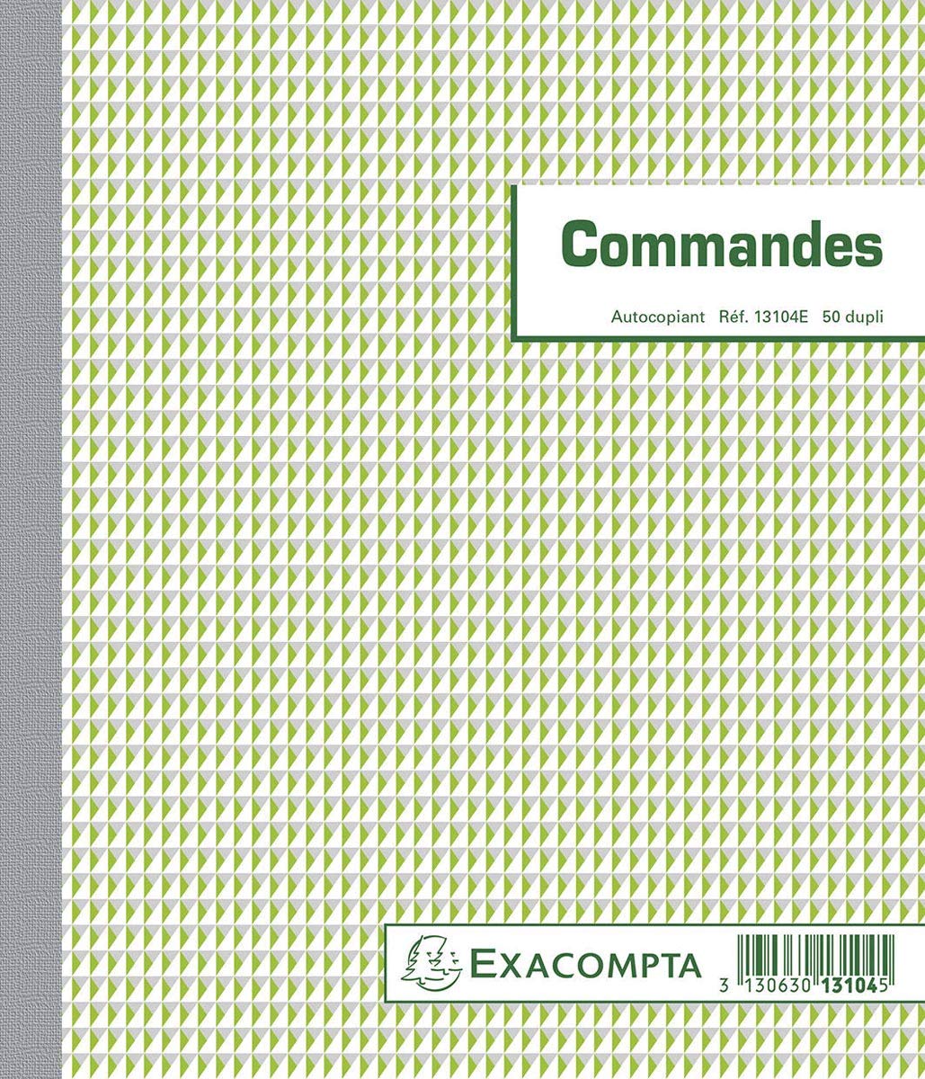 Lot de 10 Manifold commandes 21x18cm 50 feuillets dupli autocopiants