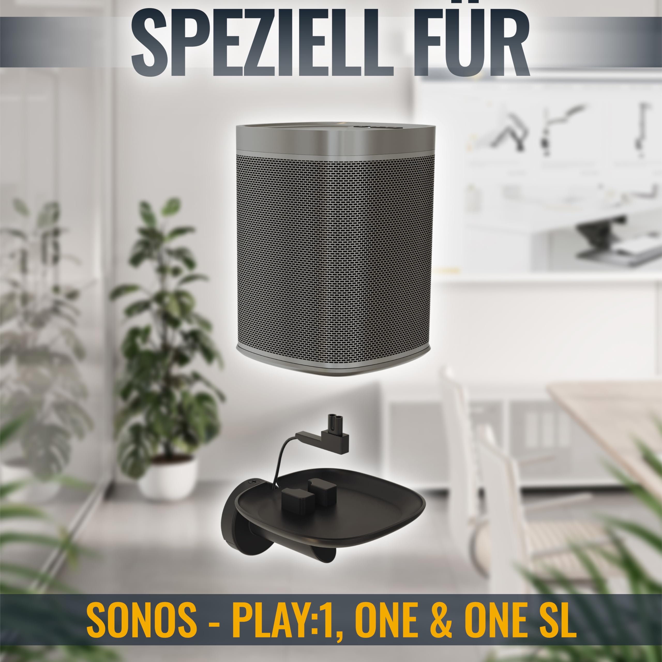Wandhalterung Für Sonos Play:1 & One – Stabile Halterung Für Besseren Sound
