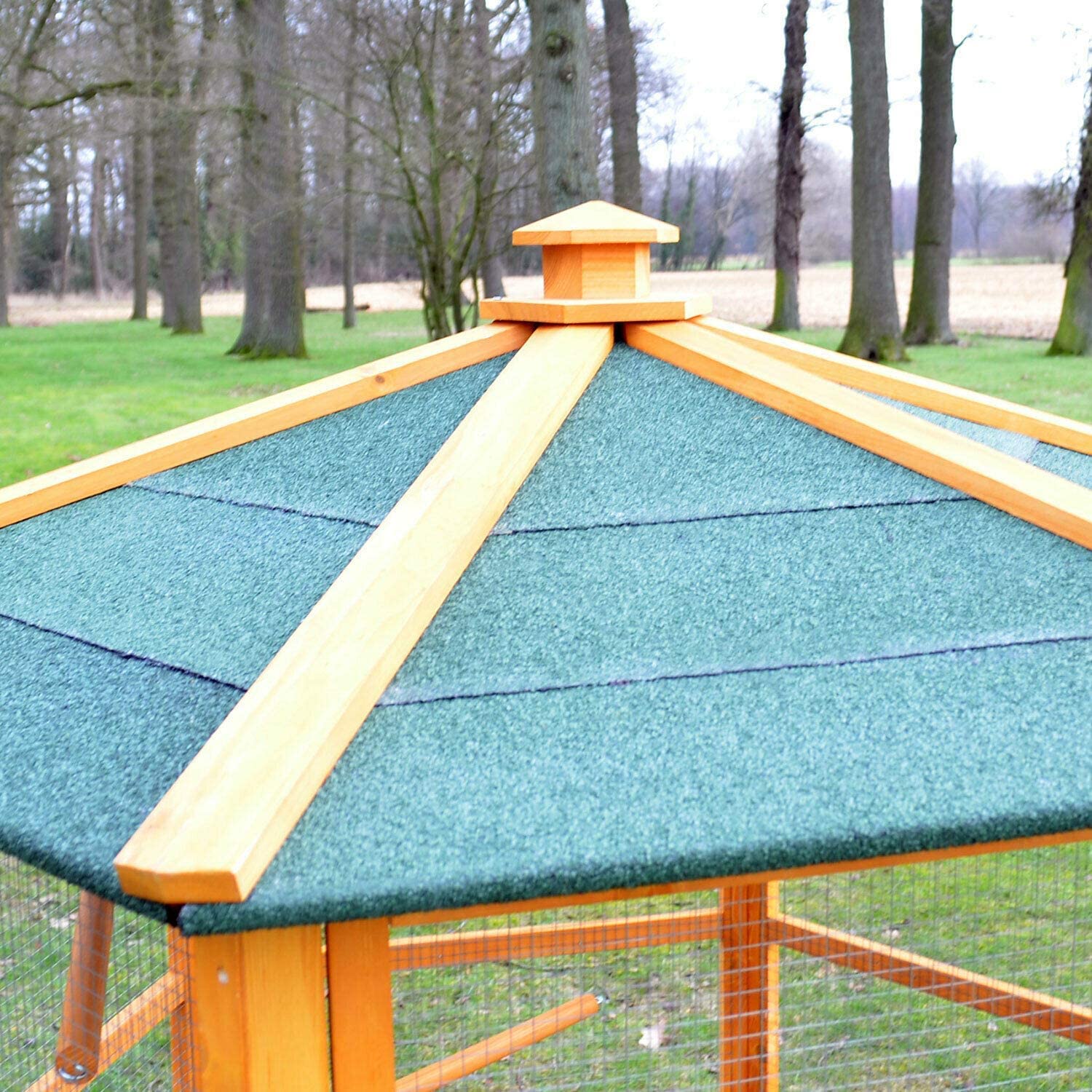 Volière Cage en Bois de Haute qualité avec 6 Coins Modèle 308 Maxi