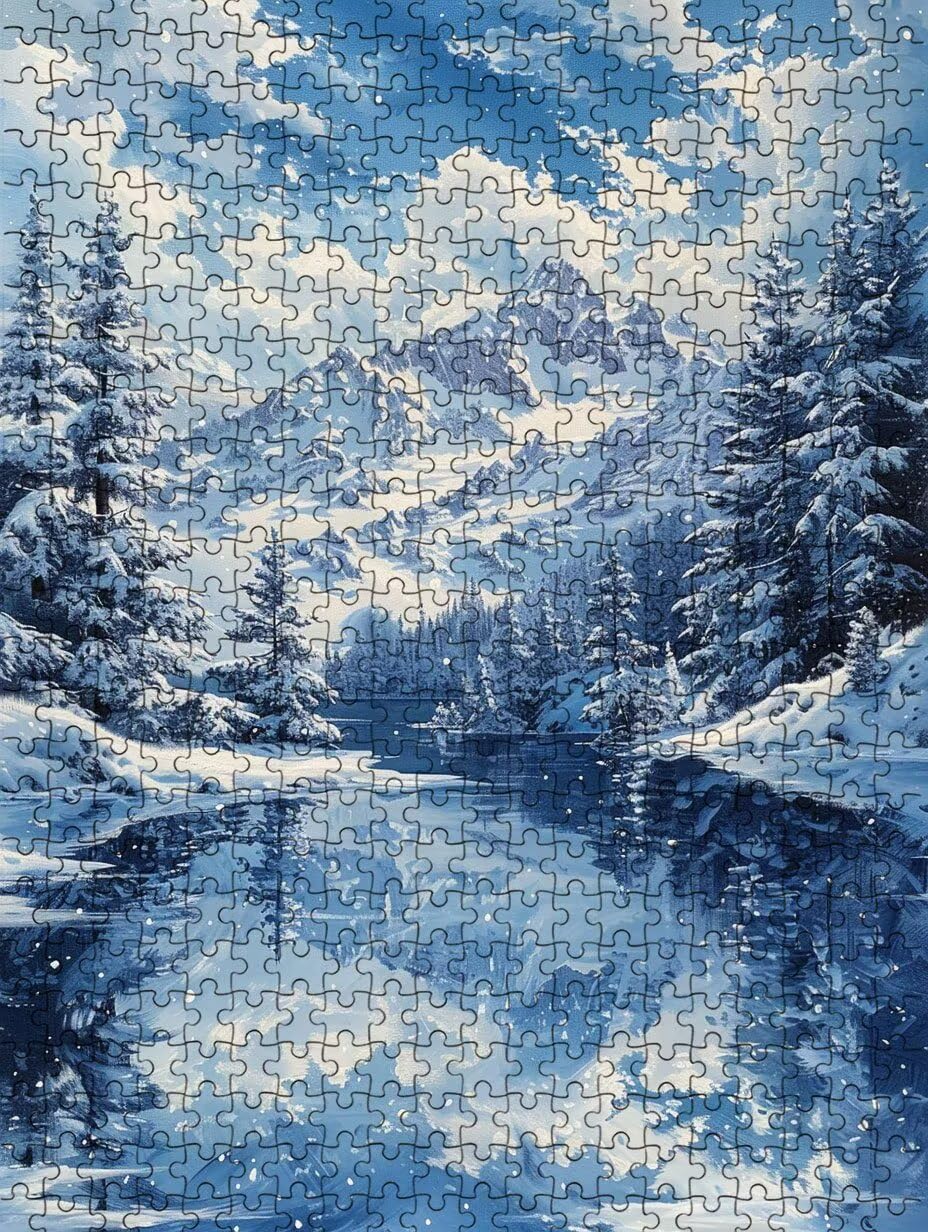 Pino De MontañA Nevada Puzzle 3000 Piezas, Rompecabezas Adultos Puzzle, Desafiante Puzzles de Decoración Juego de, Juego Educativo para Toda la Familia, para Regalo Decoración FNKL7-1084