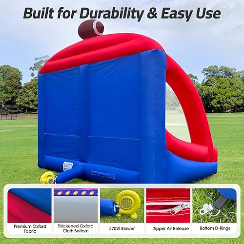 Miniatura 4 de Juegos inflables de carnaval, juego deportivo interactivo con bolas y soplador, juego de lanzamiento de fútbol para eventos comerciales, carnavales,